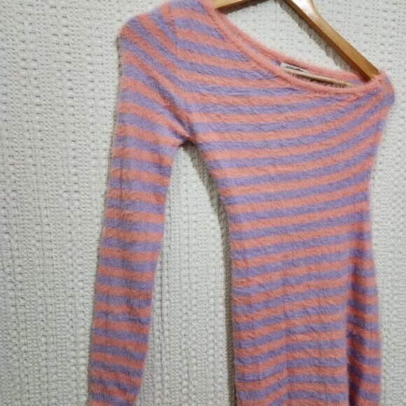 Fashion Nova Bel Air Babe Bodycon Dress Pink/Lavender Stripe Size Small - Picture 7 of 10